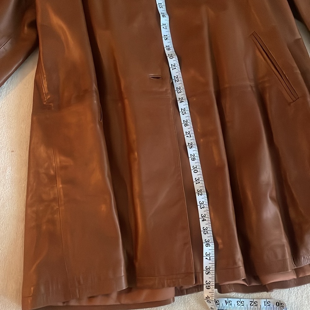 Italian buttery soft custom made coat size 44- approx 10-12 - Picture 12 of 15